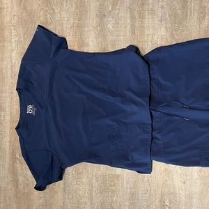 Barco one Navy Blue v-neck scrub top